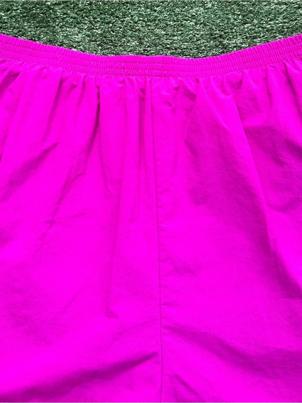 VTG 90's Nike Spellout Magenta Lined Sprinter Run Short Shorts Women’s SZ Large